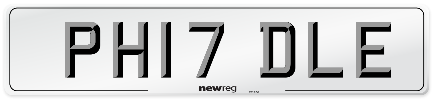 PH17 DLE Number Plate from New Reg